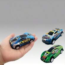 6.8cm Retractable Racing Car Decoration, Die-Cast Car Toy, Party Gift, Home Decor