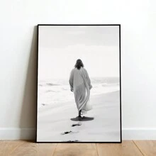 FajerminArt 1pc Black And White Jesus Faith Poster, Modern Wall Art,For Living Room & Bedroom Decor,No Frame,Canvas - Multicolor - View 18