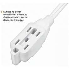 Extensión Eléctrica Doméstica, 5 M, Blanca,multicontacto - Blanco - Ver 8