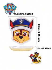 Nickelodeon 1PC  được cấp phép chính thức Họa tiết hoạt hình dễ thương Chase Skye Bộ đồ ăn gia dụng nhiều màu sắc chống rơi Bát ăn chống bỏng Đĩa ăn sáng tạo Đĩa ăn tối trái cây salad - Đuổi - Xem 2