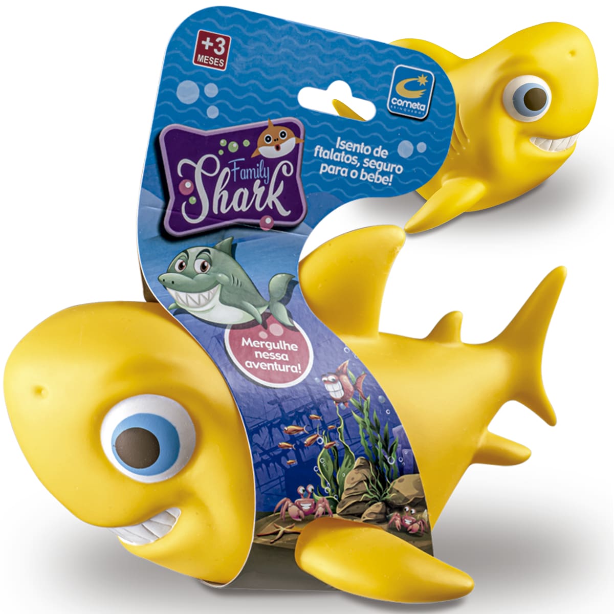 Toy Large 21cm Soft Vinyl - Various Colors - Yellow - View 1