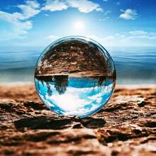 Clear Glass Crystal Ball Magic Healing Meditate Sphere Photography 100mm + Stand - Variant1 - View 7