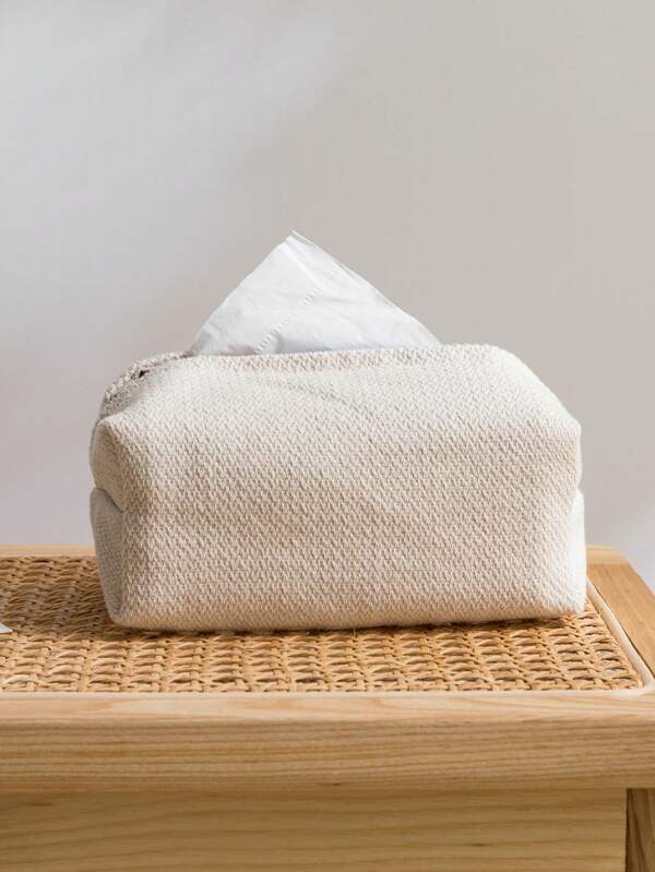 1pc, 2pcs Or 5pcs Set Natural Linen Fabric Paper Towel Holder, Modern Minimalist Solid Color Linen-Like Material Upright Tissue Box, Suitable For Bar, Living Room, Bedroom, Dining Room, Hotel - Available In Multiple Sizes, Please Check Size Specifications Before Ordering Based On Your Needs