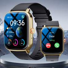 Reloj inteligente resistente al agua, llamada/marcación inalámbrica, modo multideportivo, recordatorio y rechazo de llamadas, recordatorio de SMS, fondo de pantalla personalizado, para teléfono/Android