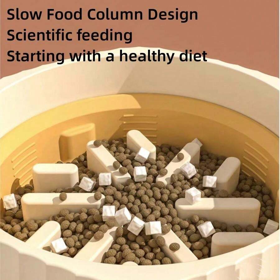 Dog Slow Food Bowl Pet 2In1 Anti Spill Dog Bowl Cat And Dog Supplies