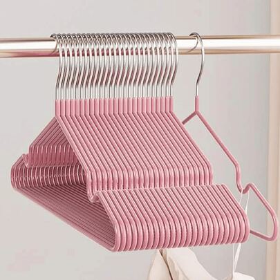 1 paquete con 1 pieza/5 piezas/10 piezas/20 piezas de perchas para interiores, perchas de metal minimalistas con ranuras antideslizantes, aptas para uso de adultos