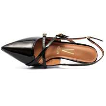 Vizzano Slingback Women's Pumps Low Heel Buckles - 黑色 - 查看 6