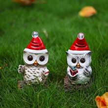 1pc Mũ cú trang trí sáng tạo, đồ trang trí nhà cửa, quà tặng trang trí Giáng sinh, đồ trang trí bằng nhựa cho kệ phòng khách, cây sân, đồ trang trí tượng cú cho phòng ngủ, văn phòng, nhà bếp, phòng tắm, để bàn - Nhiều màu - Xem 4