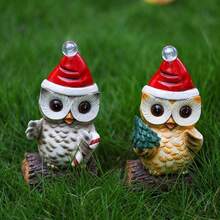 1pc Mũ cú trang trí sáng tạo, đồ trang trí nhà cửa, quà tặng trang trí Giáng sinh, đồ trang trí bằng nhựa cho kệ phòng khách, cây sân, đồ trang trí tượng cú cho phòng ngủ, văn phòng, nhà bếp, phòng tắm, để bàn - Nhiều màu - Xem 6