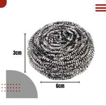 Kit 3 Esponjas Inox Multiuso Limpeza Pesada Panelas / Grelhas