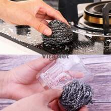 Kit 3 Esponjas Inox Multiuso Limpeza Pesada Panelas / Grelhas