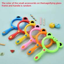 2pcs/4pcs Portable Cartoon Design Magnifying Glasses, Ideal For School And Office Use - Science Experiments, Plant & Animal Observation, Classroom Gifts - Random Colors - Multicolor - View 13