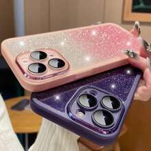 1 个全新透明 TPU 防摔防指纹手机壳 + 闪光贴纸 + 内置镜头膜 + 完整手机壳，适用于 iPhone 16、iPhone 16 Pro Max、iPhone 15、iPhone 15 Pro Max、12 Pro Max、13 Pro Max、14 Pro Max、13、14、11、12Pro、14、iPhone XS、XR、78P、78GES2、A13 4G、A22、A21S、A51 4G、A52、S22 Ultra、A33 5G、A53、A14、S23 Ultra、S24、A15、S23、A73、Redmi、OPPO