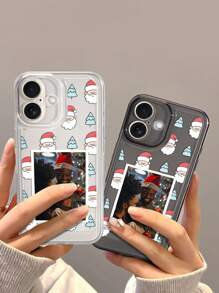 1 pieza Funda de teléfono personalizada de TPU con tema espacial compatible con iPhone 16 Pro Max / Samsung S24 Ultra