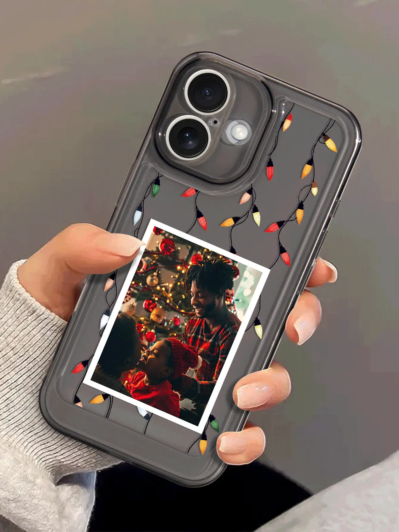 1 pieza Funda de teléfono personalizada de TPU con tema espacial compatible con iPhone 16 Pro Max / Samsung S24 Ultra