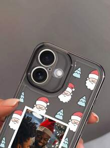 1 pieza Funda de teléfono personalizada de TPU con tema espacial compatible con iPhone 16 Pro Max / Samsung S24 Ultra