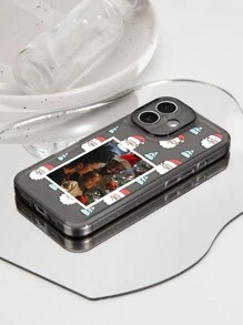 1 pieza Funda de teléfono personalizada de TPU con tema espacial compatible con iPhone 16 Pro Max / Samsung S24 Ultra