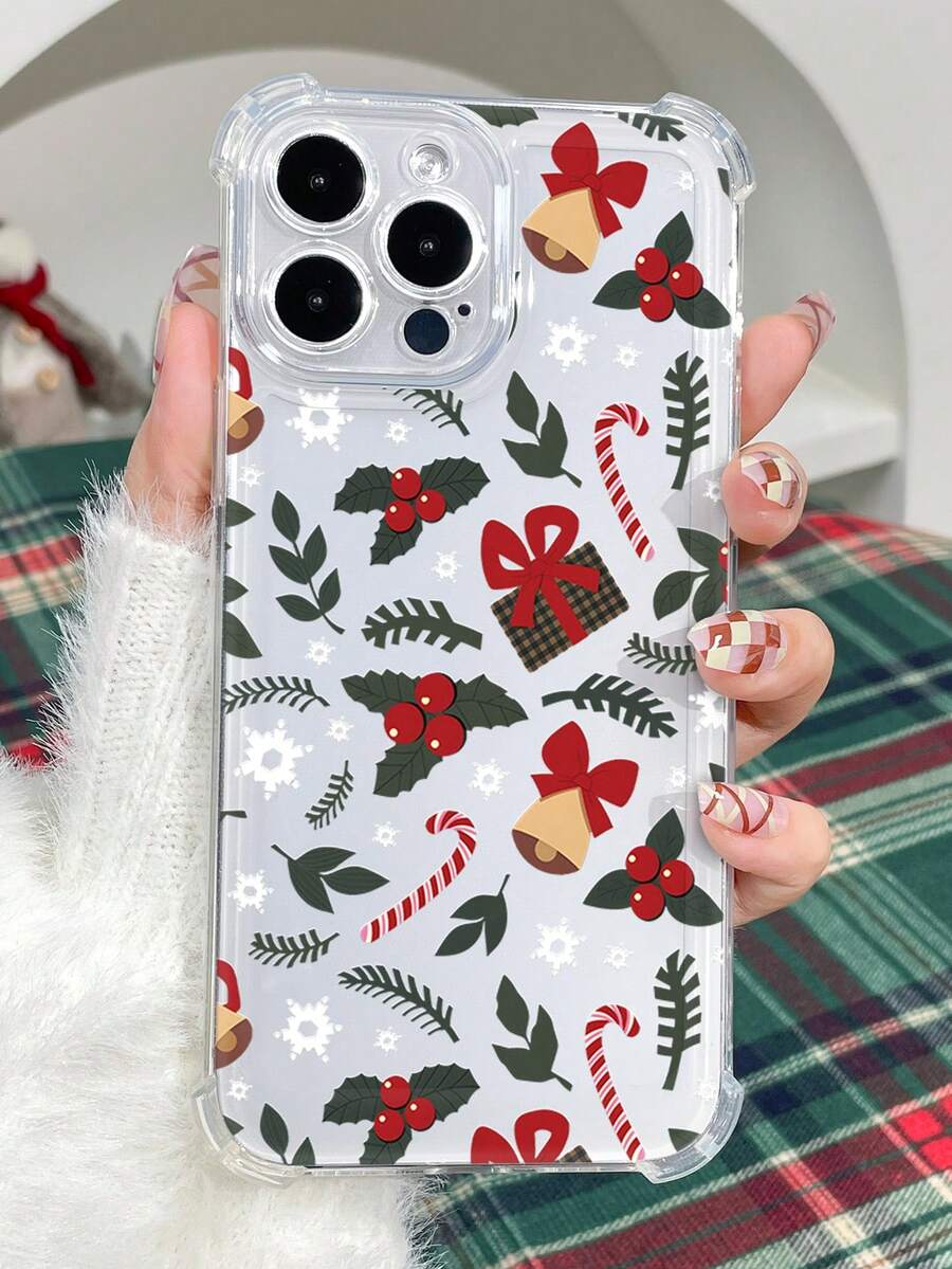 Christmas2024 1 Ốp điện thoại TPU chống rơi có các góc dày và in hình chuông Giáng sinh, tương thích với iPhone11/12/13/14 11Pro/12Pro/13Pro/14Pro Max, XR, 15/15Pro/15ProMax, 16/16Pro/16ProMax, Series - Nhiều màu - Xem 1