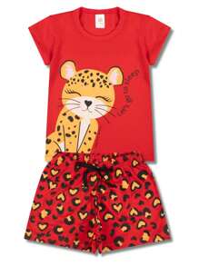 Kit de 5 Pijamas para Bebês Meninas - Conforto e Estilo em Roupas de Dormir Infantis - Multicolorido - Visão 11