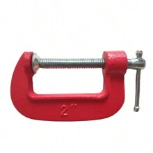 Kit 4 Small 2-Inch C-Type Sergeant Clamps In Carpenter's Iron - 紅色 - 查看 5