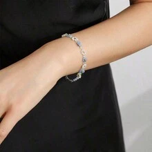 1 件时尚简约彩色米珠串珠手链，适合女性，甜美优雅派对珠宝，女友礼物 - 彩色 - 查看 8