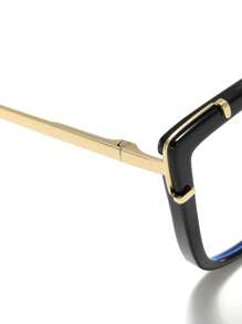 LINFEMAND 时尚猫眼独特装饰透明镜片眼镜，适合女性日常佩戴和节日礼物 女士眼镜配件 - 無色 - 查看 7