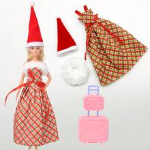 娃娃服装套装包括衣服、鞋子、配饰、羊毛外套和运动服、羊毛套装、背包、手提包、皇冠、高跟鞋、平底鞋和凉鞋，适合 11.5 英寸娃娃（无娃娃） - 11.5吋娃娃配件 - 查看 12