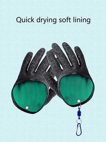 Găng tay câu cá chống trượt, chống thấm nước, chống đâm thủng, chống rách, găng tay cao su bền, găng tay chống cắt di động - Nhiều màu - Xem 3