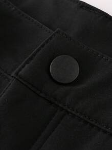 LEDUNTINO Calças de lã grossas casuais com zíper da moda masculina, esportivas, sólidas, com elasticidade, presente para namorado, calças quentes à prova de vento para inverno e outono, à prova d'água, emendadas, calças de acampamento, primavera e outono, calças masculinas