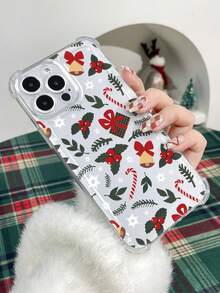 Christmas2024 1 Ốp điện thoại TPU chống rơi có các góc dày và in hình chuông Giáng sinh, tương thích với iPhone11/12/13/14 11Pro/12Pro/13Pro/14Pro Max, XR, 15/15Pro/15ProMax, 16/16Pro/16ProMax, Series - Nhiều màu - Xem 3