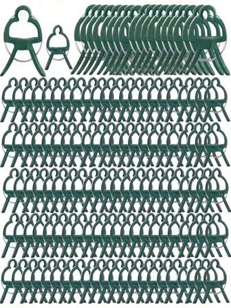 20 piezas, Clips de soporte para plantas verdes, soportes de jardín reutilizables para fijar tallos de flores, uvas, hortalizas trepadoras, tomates y plantas trepadoras, herramientas de jardinería duraderas para jardines domésticos