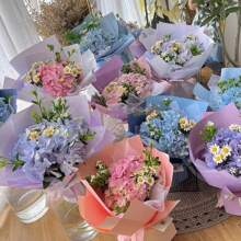 20pcs/Pack Waterproof Solid Color Bouquet Wrapping Paper, Florist Supplies, Back To School Valentine Day - Latte Color - View 6