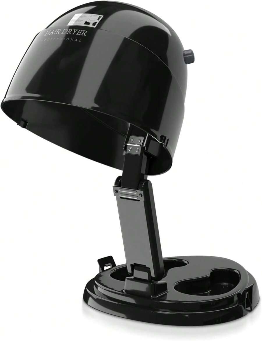 1875W Ionic Hooded Hair Dryer Bonnet With 3 Heating Settings, Professional Sit Under Hair Dryers For Women With Ceramic Technology, Portable Hair Dryer With Hood, Hooded Dryer For Home & Salon