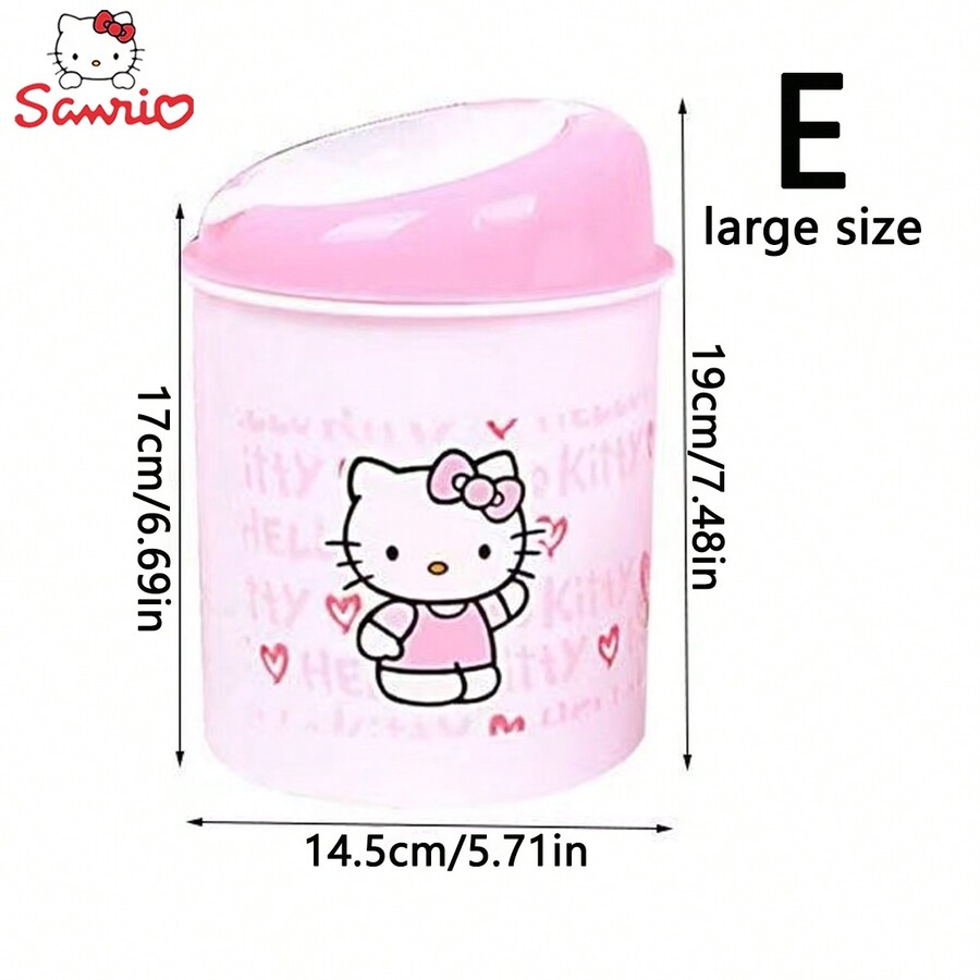 Sanrio 1PC Cute Kitty Wastepaper Basket Creative Mini Clean Desktop