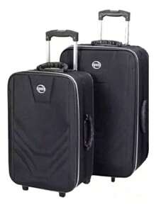 Village 2 Piece Travel Suitcase Set Black - Medium 23kg And Small 10kg Maple - 黑色 - 查看 1
