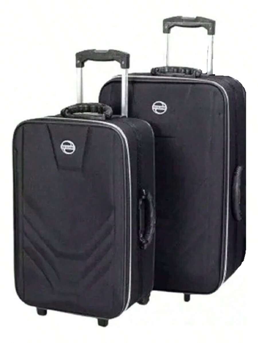 Village 2 Piece Travel Suitcase Set Black - Medium 23kg And Small 10kg Maple - 黑色 - 查看 1