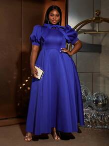 Faeriesty Women Plus Formal & Evening Dresses, Elegant Prom Dress, For Wedding Guest, Graduation, Dinner - Royal Blue - View 1