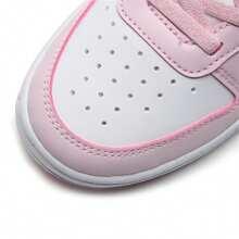 Nike 童鞋女孩休閒板鞋COURT BOROUGH魔鬼氈兒童運動鞋 DV5457-105 - 白/泡沫粉 - 查看 5