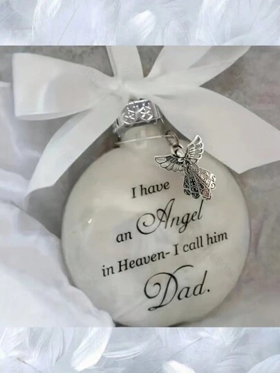 AFYPRTY 1 件天堂天使装饰纪念人造羽毛球圣诞装饰吊坠场景装饰、圣诞树装饰、家居装饰、节日派对用品