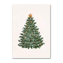 1 件圣诞树球装饰海报冬青冬季范帆布画雪花印刷品装饰家居房间画无框架 - 彩色 - 查看 22