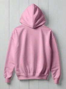 Jesus Messiah Savior Sweatshirt Evangelical Phrase Road Heaven CANGURU 2241 Flow Fx - 淺粉色 - 查看 2