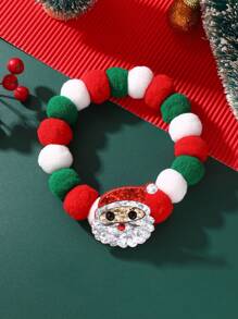 1 件圣诞节小/中型宠物毛绒球领结项圈项链配饰 - 彩色 - 查看 20