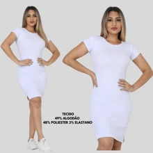 Women's Casual Short Tube Dress In Ribbed Fabric