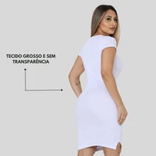 Women's Casual Short Tube Dress In Ribbed Fabric