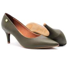 Vizzano Women's Pumps, Low Thin Heel, Soft, Original - 橄欖綠 - 查看 5