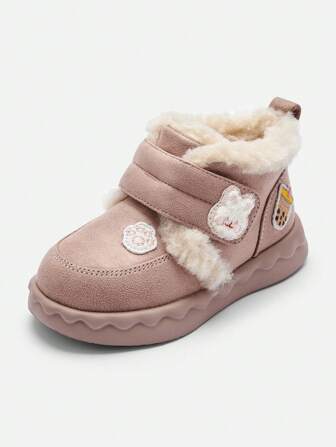 Balabala Kids Snow Boots Girls Thick Winter Fashionable