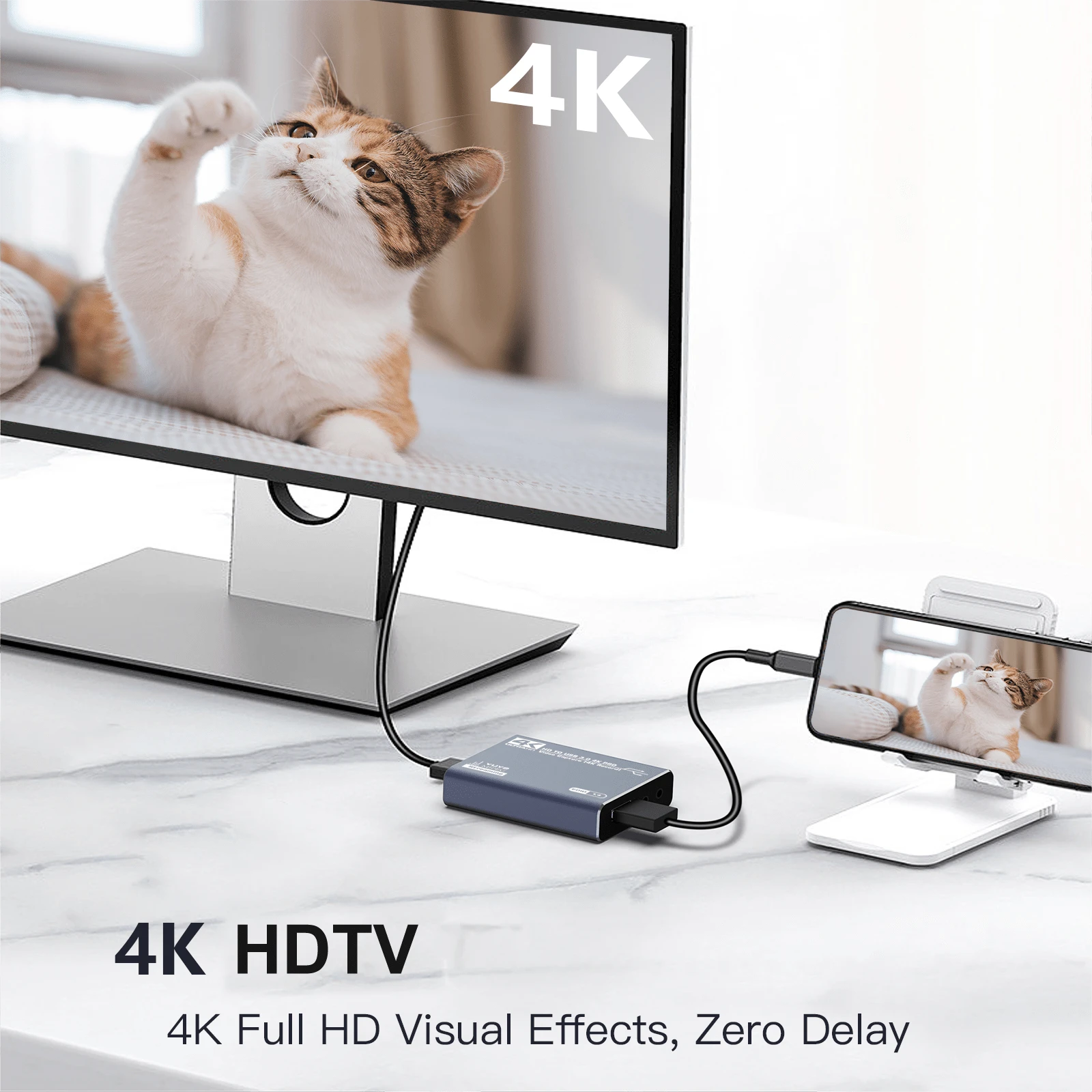 HDTV Capture Card 4K Video Live Usb3.0 Data Camera Ps5 Gaming SetTop