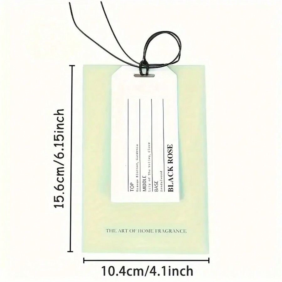 5 Pieces Paper Fragrance Sheets Air Freshener Black Rose Scent, Long