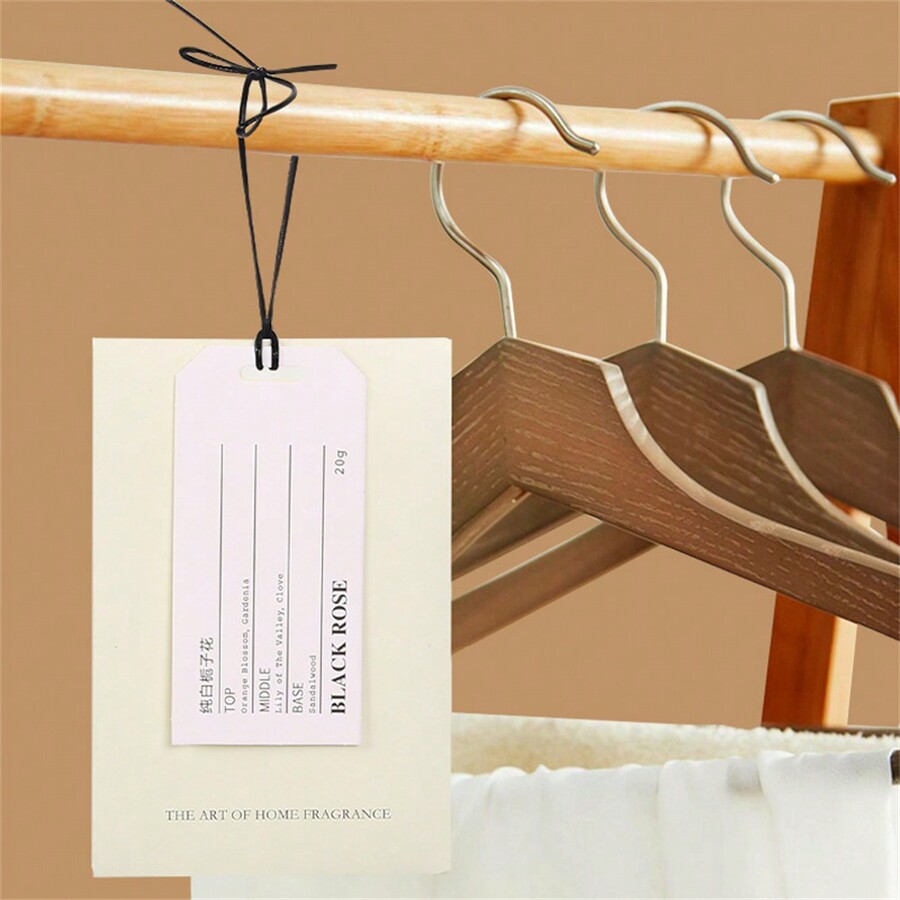 5 Pieces Paper Fragrance Sheets Air Freshener Black Rose Scent, Long