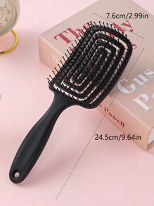 1 Piece Popular Maze Haircut Massage Comb For Women, Styling Magic Breathable Dry Hair Comb (Black) Body Care For Travel,Outdoor,Sport,Office,School,Hair Clips,Hair Accessories, Back To School Supplies